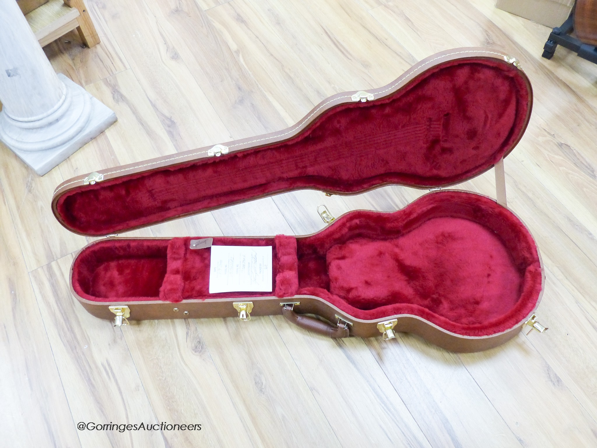 A Gibson Les Paul Standard High Performance electric guitar, serial number 130007345, c.2018, cherry sunburst with Gibson hard case and stand